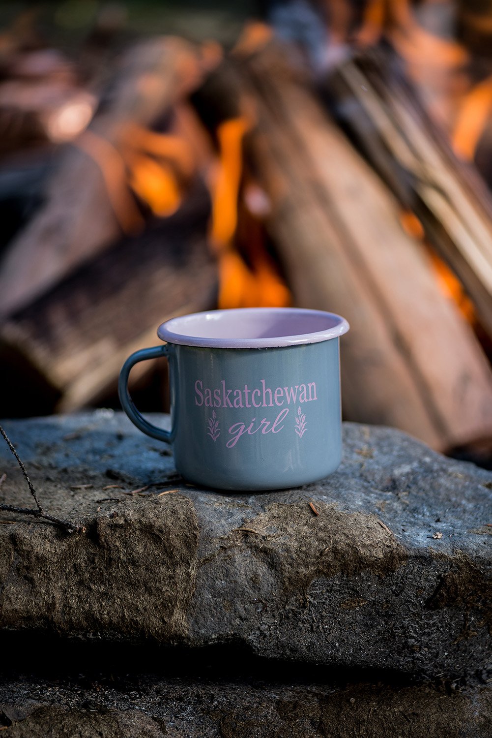 Saskatchewan Girl Camping Mug