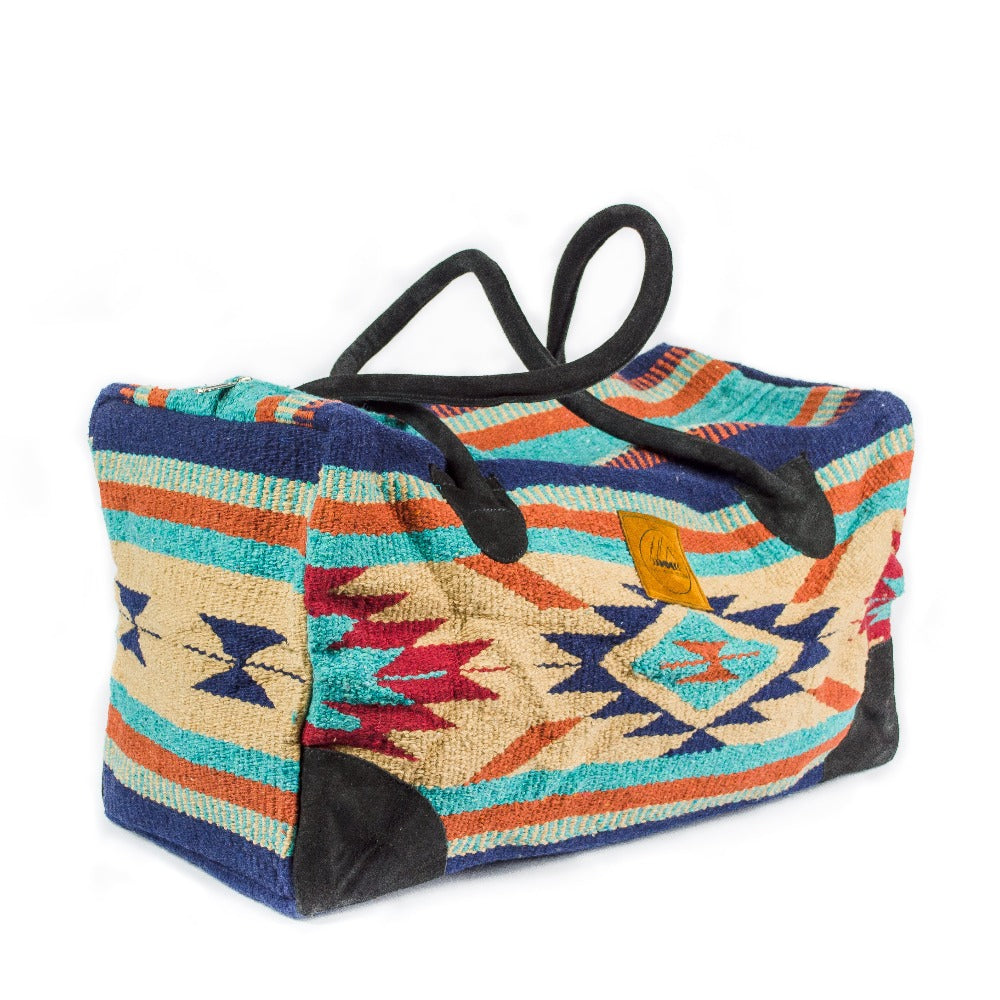 Teal + Brown Adventure Bag